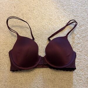 Aerie sunnie demi lightly lined lace bra 30D